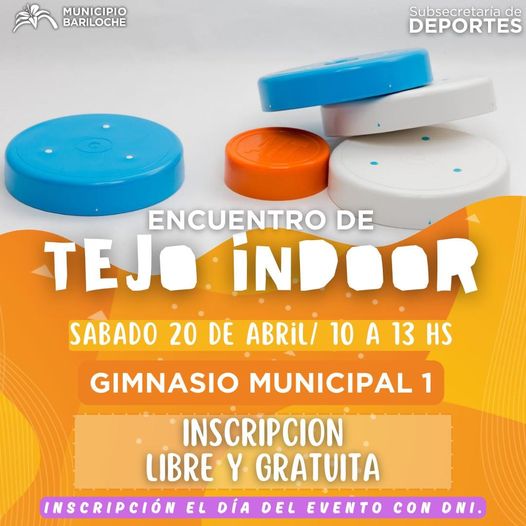 Gran Encuentro de Tejo Indoor en el Municipal 1 de Bariloche