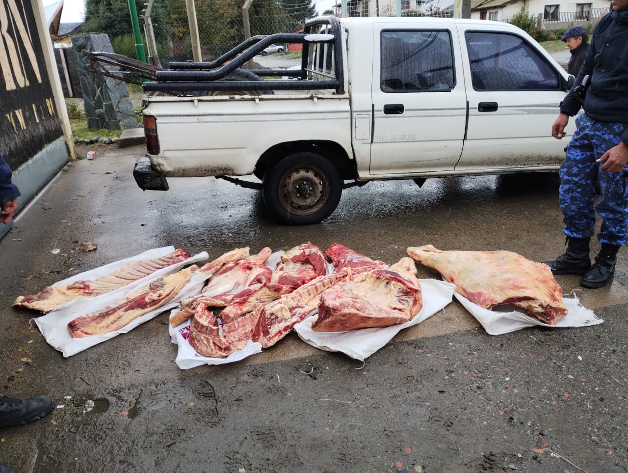 Bariloche: Brigada Rural decomisó un ternero faenado y transportado irregularmente