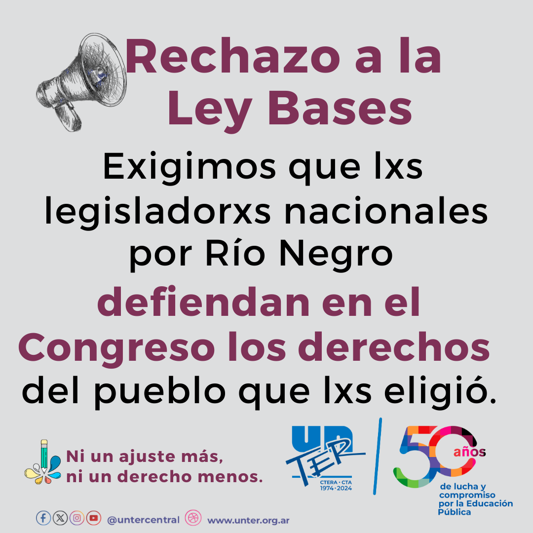 Exigen a Legisladores Nacionales de Río Negro defender Derechos de trabajadores