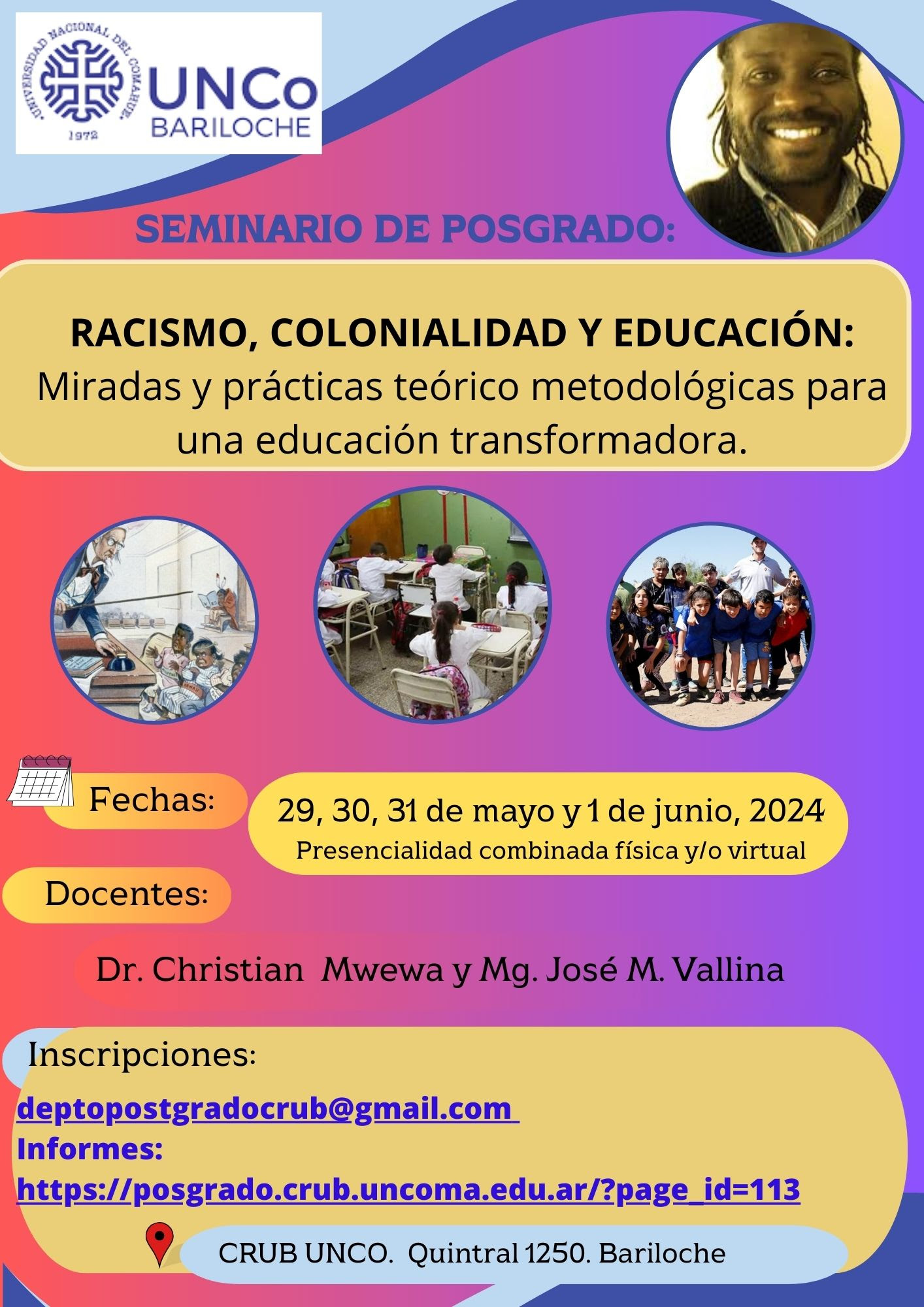 Seminario de posgrado: Racismo, colonialidad y educación en la Unco Bariloche