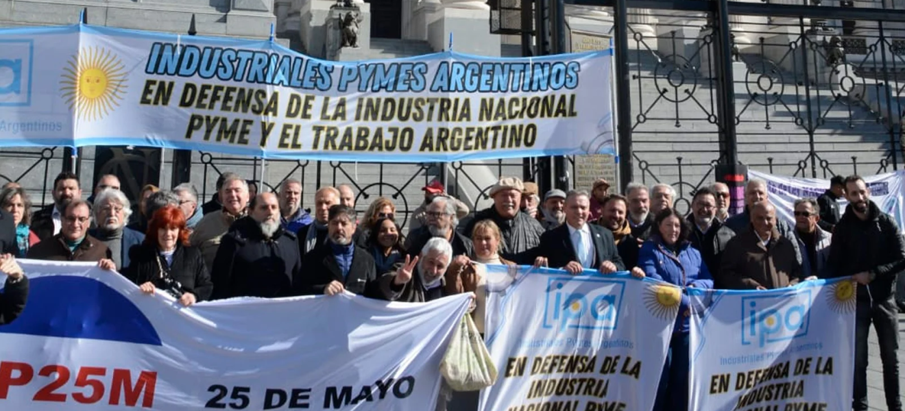 Las pymes industriales marcharon al Congreso en defensa de la industria nacional