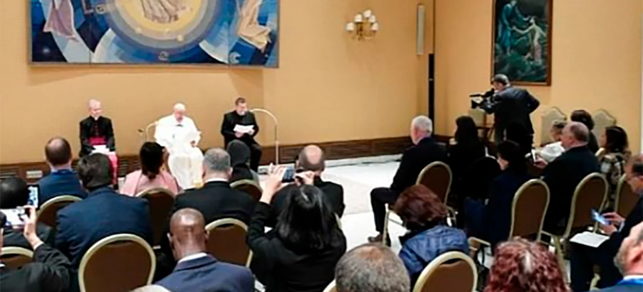El gremio ladrillero se reunió con el Papa en una conferencia mundial sobre trabajo