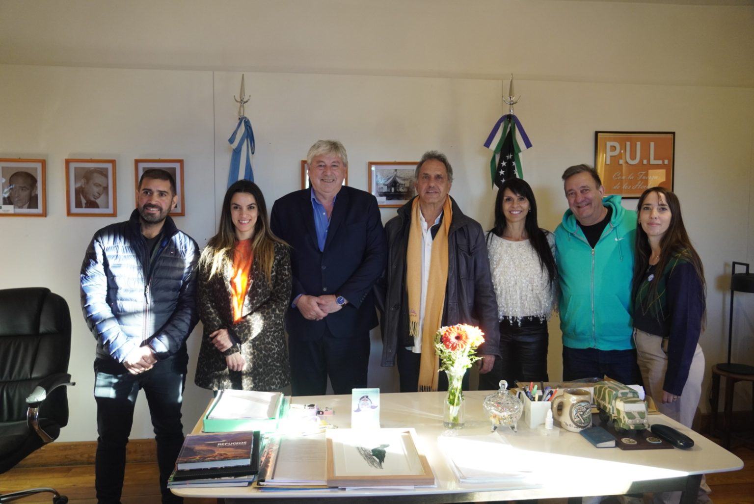 Positiva reunión de Scioli con miembros del Ejecutivo Municipal de Bariloche