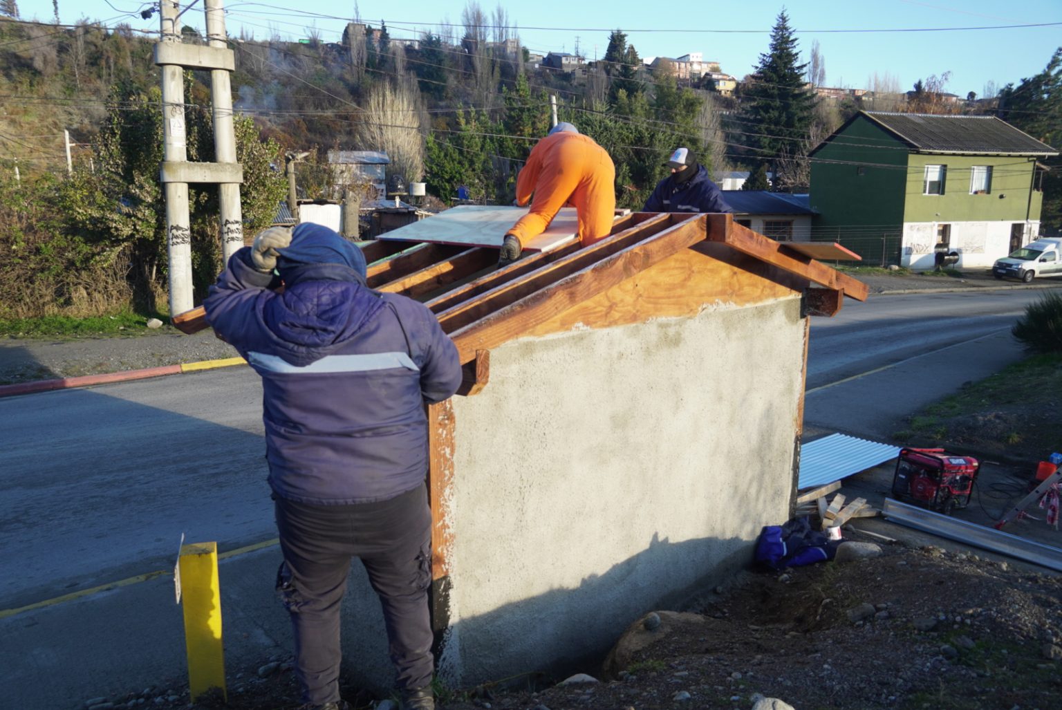 Bariloche: Instalan una nueva garita en el Barrio San Francisco I