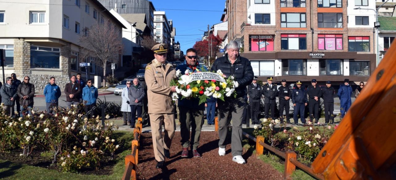 Bariloche rindió homenaje a las victimas de Prefectura Naval en Malvinas