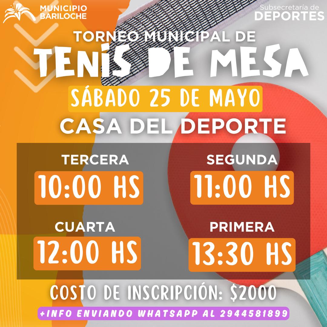 Gran muestra de patín artístico y torneo de Tenis de Mesa este fin de semana en Bariloche