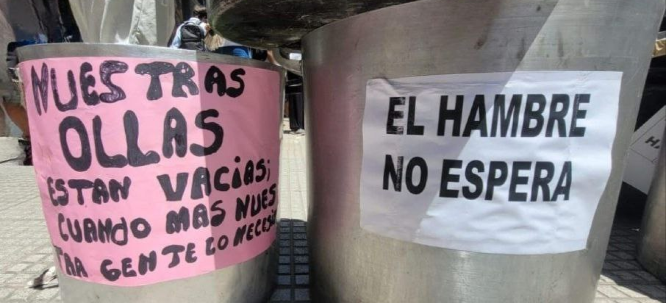 “Mientras los comedores y merenderos no tienen alimentos, el gobierno nacional los tiene en depósitos, próximos a vencerse”