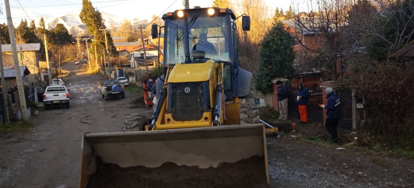 Delegación Centro de Bariloche previene inundaciones