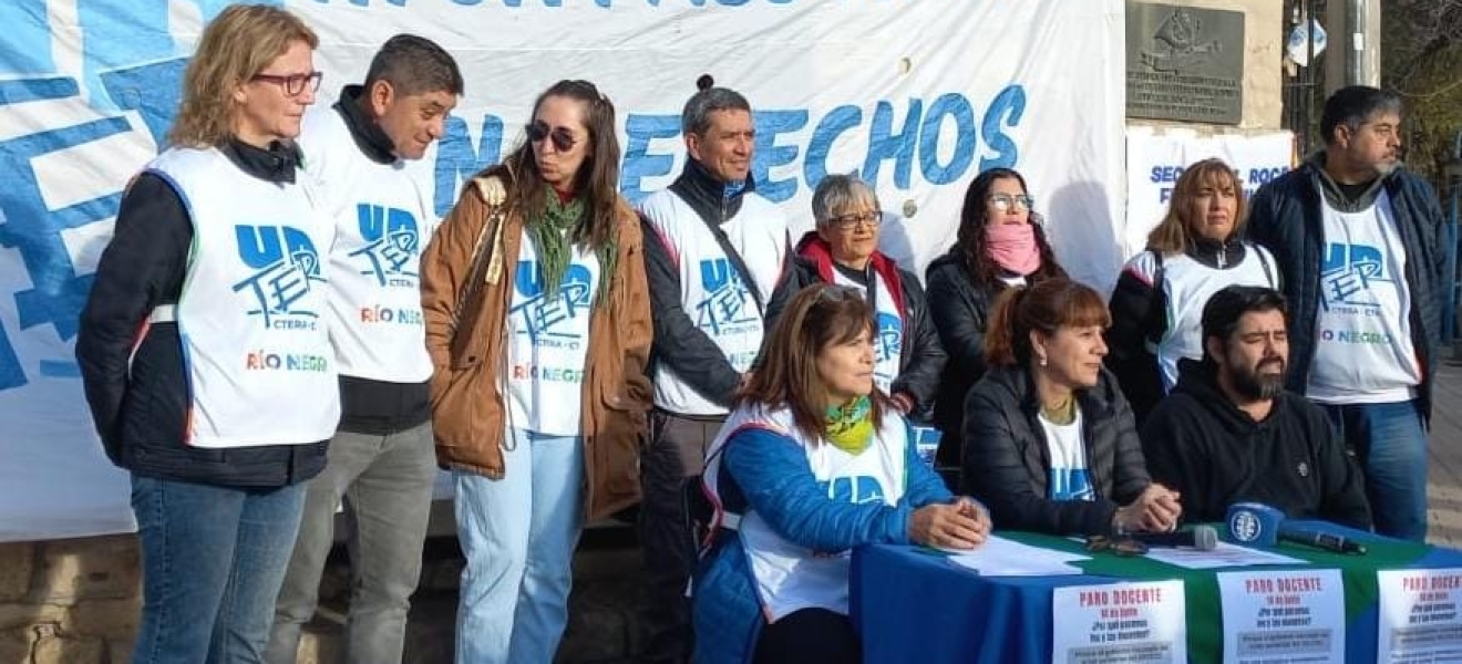 (((video))) Paro docente en Río Negro y pedido de paritaria el martes 18