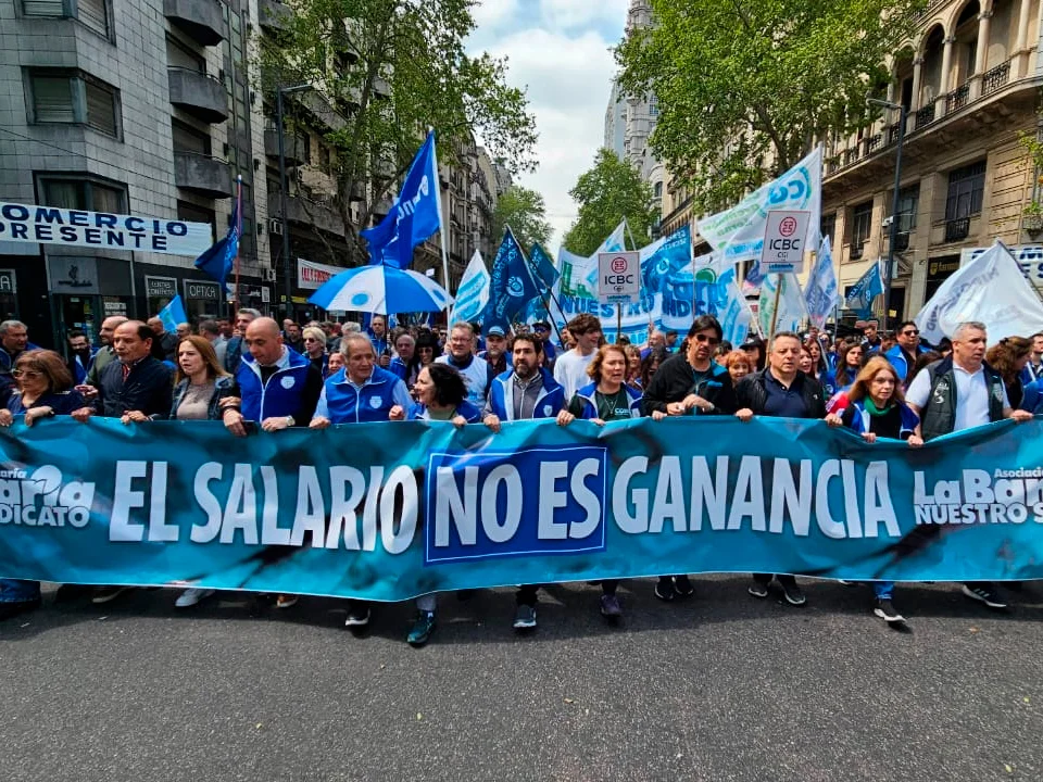 La Bancaria a diputados: no convaliden la estafa de aprobar Ganancias traicionando al pueblo