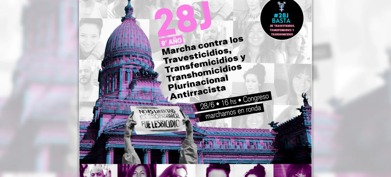 Novena Marcha Plurinacional Basta Travesticidios, Transfemicidios y Transhomicidios