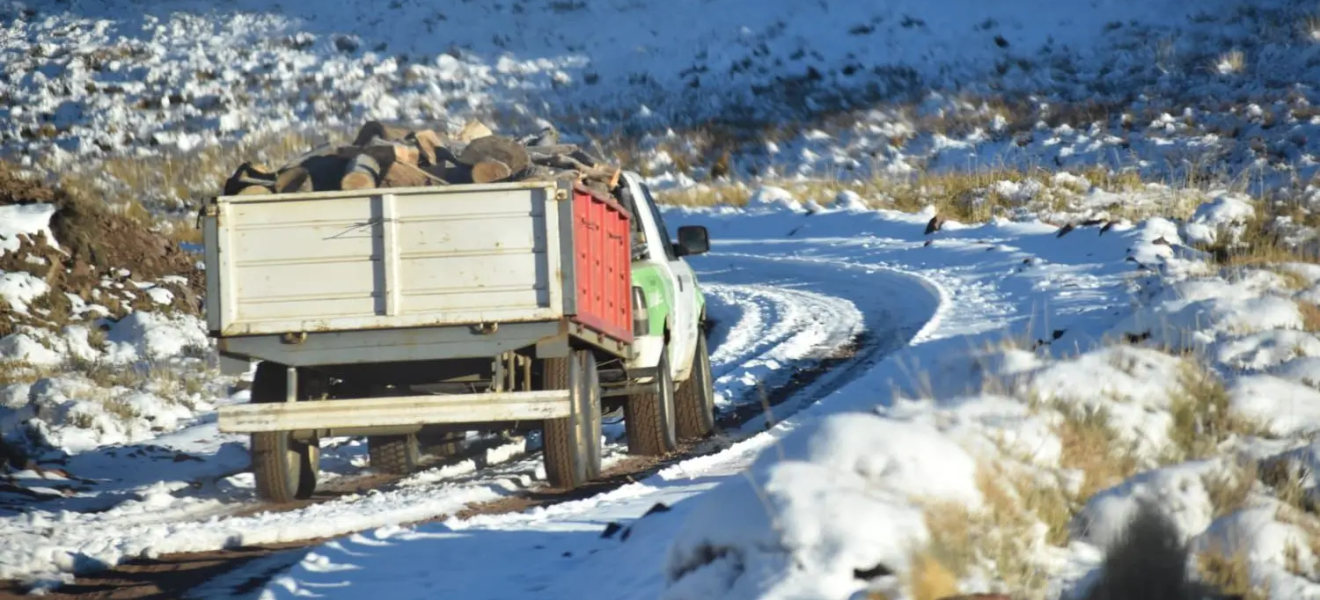 Ante la ola polar, Río Negro recorre parajes de la Región Sur