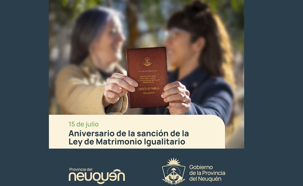 Neuquén: Se cumplen 14 años de la sanción de la ley de matrimonio igualitario