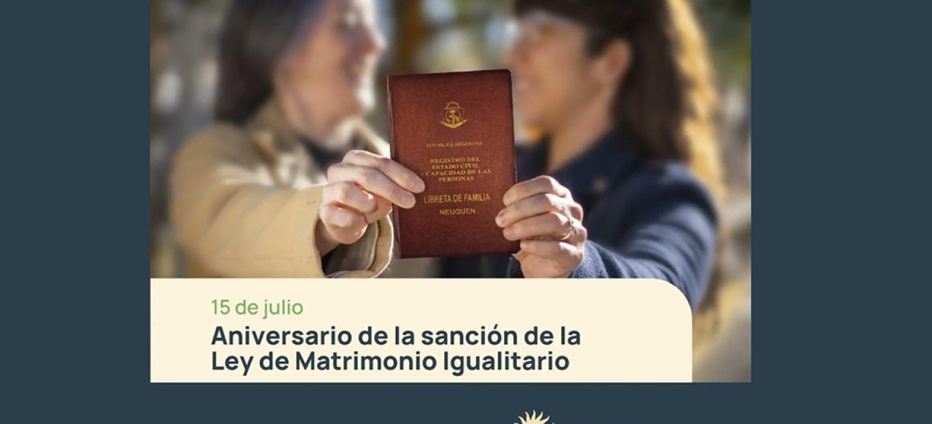 Neuquén: Se cumplen 14 años de la sanción de la ley de matrimonio igualitario