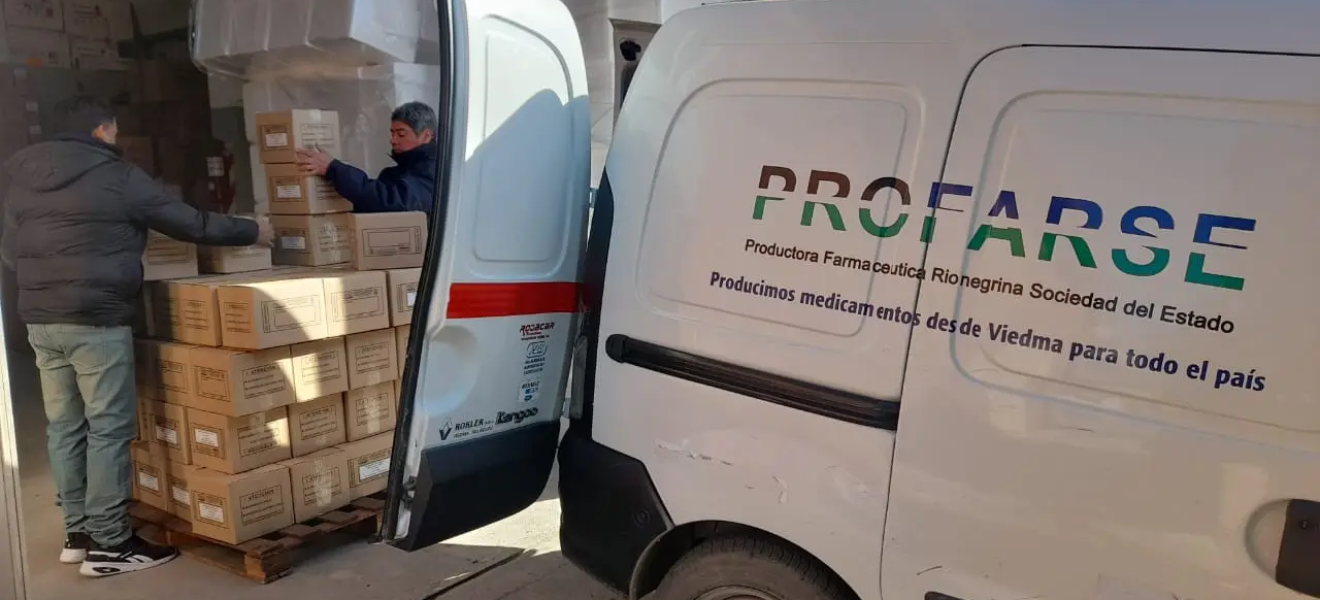 PROFARSE continúa entregando medicamentos a hospitales rionegrinos