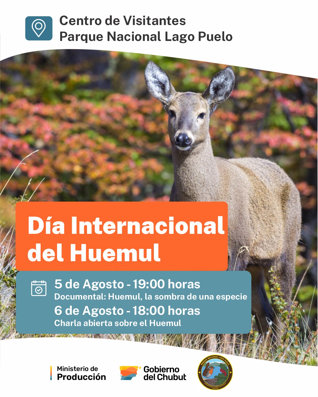 Chubut conmemora el Día Internacional del Huemul