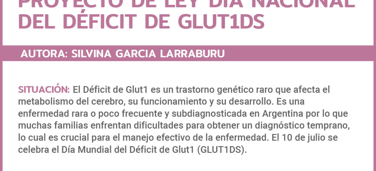 García Larraburu impulsa la visualización del Déficit de Glut 1