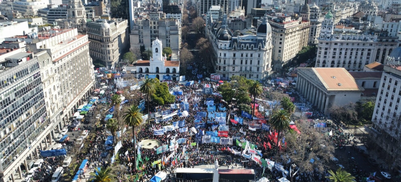 (((video))) San Cayetano: acto multitudinario para decir basta al hambre de Milei