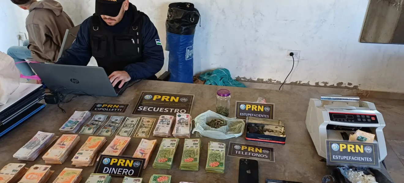 0800 Drogas: Policía desarticuló tres puntos de venta en Cipolletti