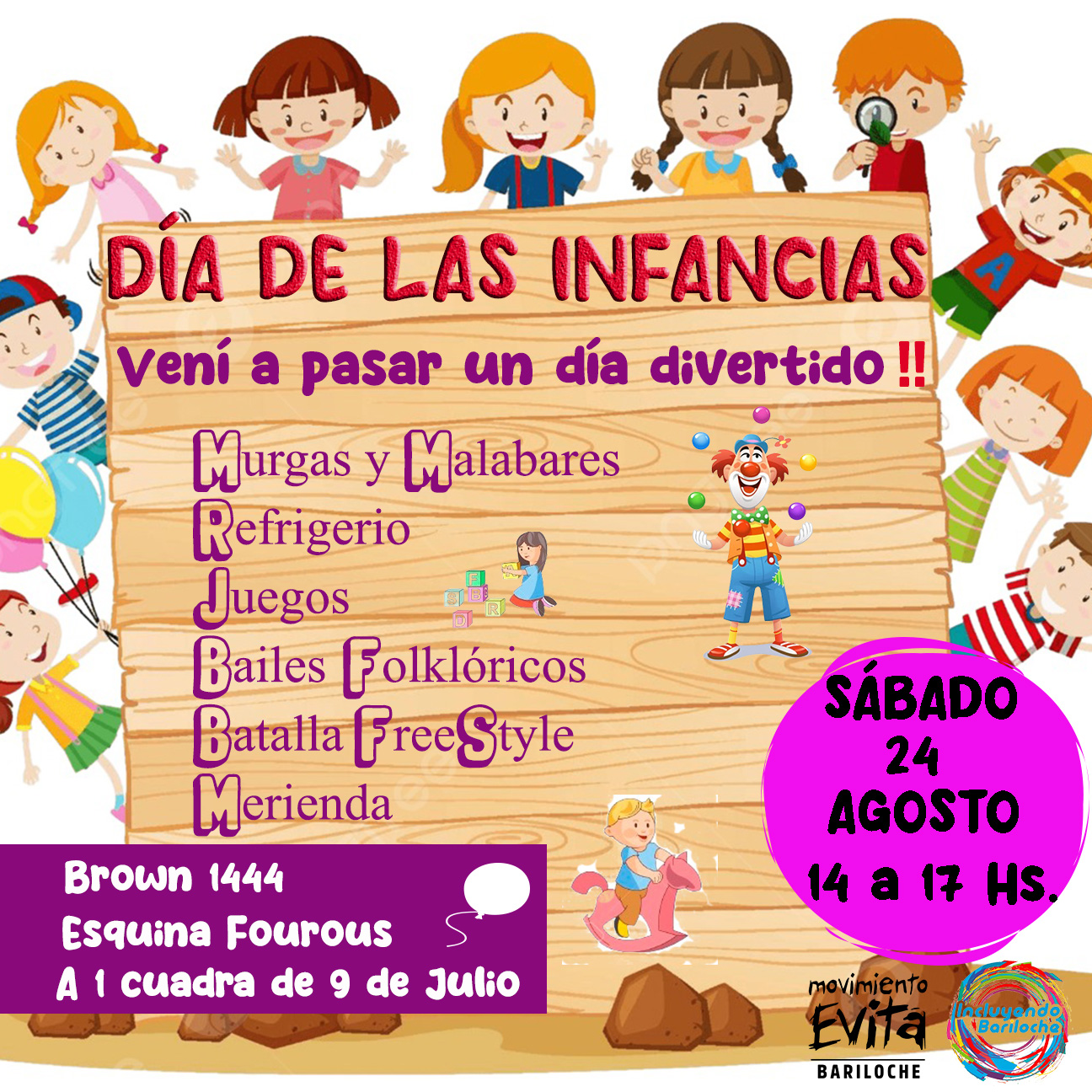 Bariloche: invitan a la celebración del Día de las Infancias 