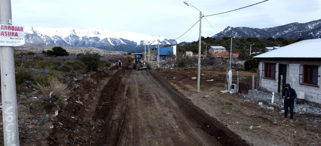 Bariloche: plan de mejoramiento de calles en Valle Azul