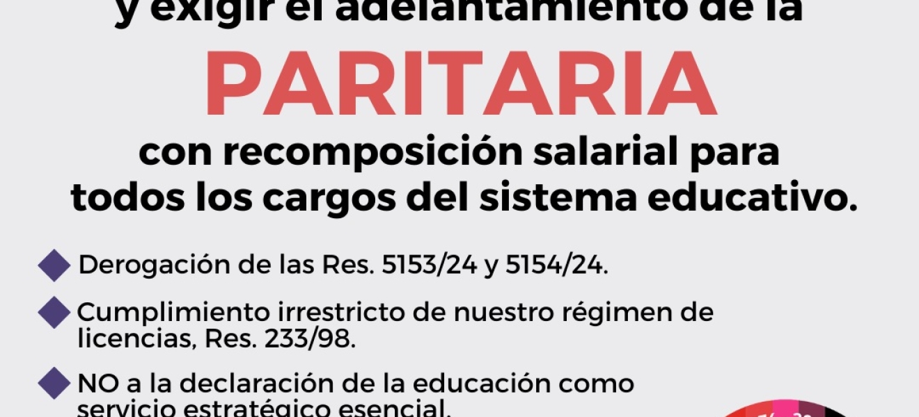 (((video))) UnTER definió paro de 24 hs para el 31 de octubre y exige adelantamiento de la paritaria