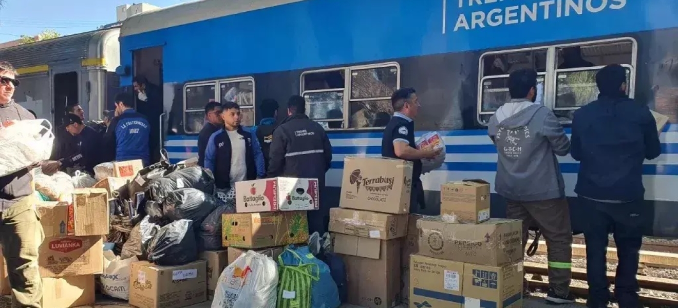 El Tren Solidario llega a Río Negro: podés acercar tu colaboración