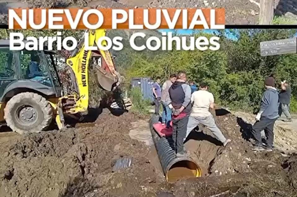 Bariloche: Delegación Catedral entubó un arroyo que cruzaba una calle