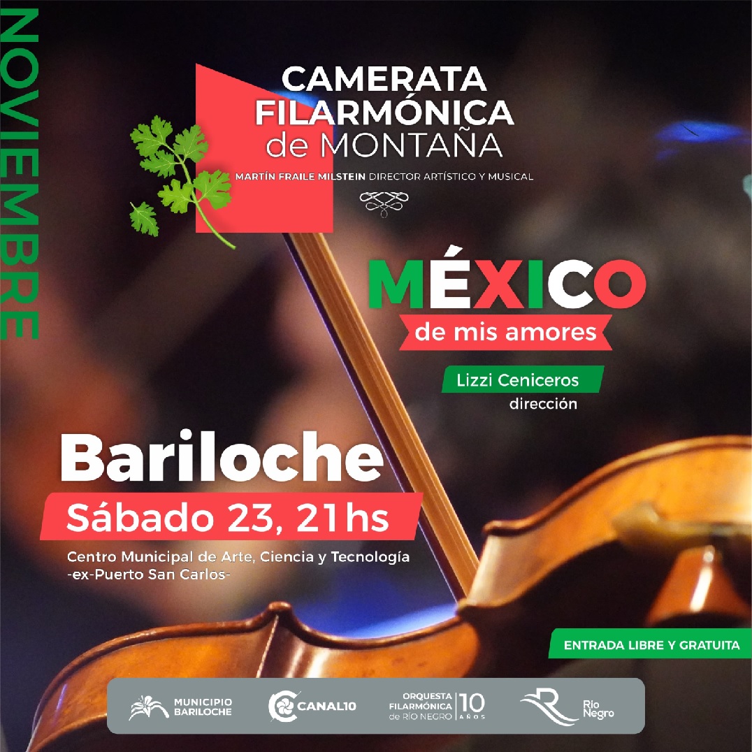 Noche Mexicana junto a la Camerata de la Filarmónica en Bariloche