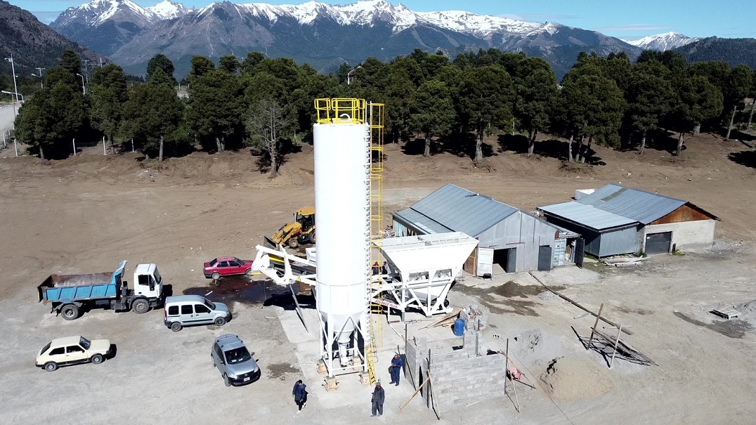 La planta de hormigón ya es una realidad en Bariloche