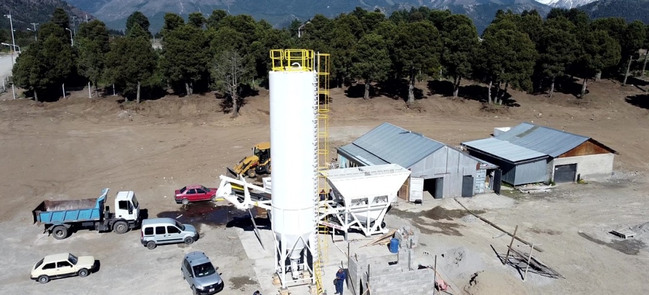 La planta de hormigón ya es una realidad en Bariloche