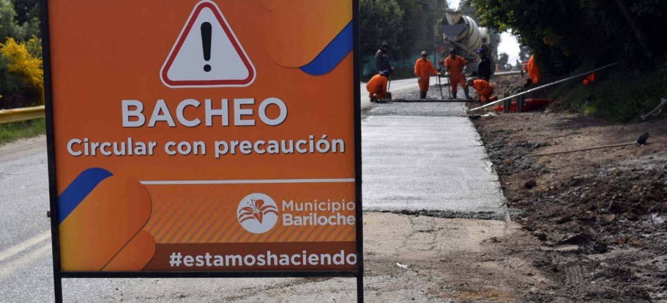 Bariloche: Llegó el hormigón en el km5,700 de Pioneros