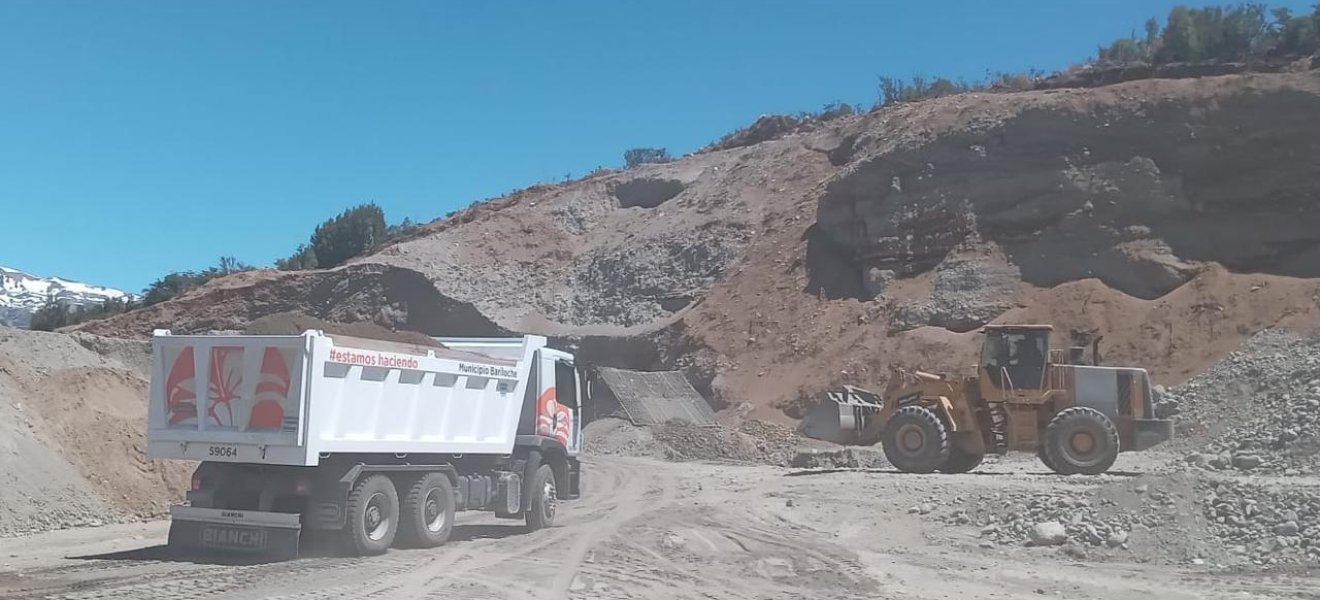 Bariloche: trabajos en la cantera para dotar de material a las delegaciones