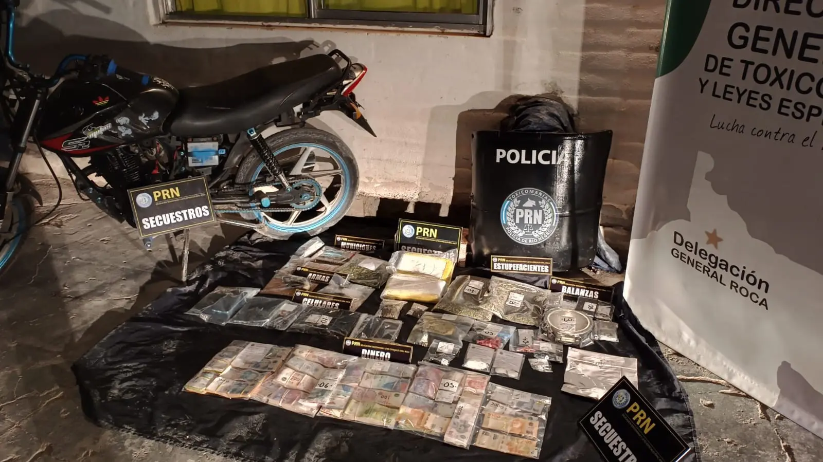 Tras un llamado al 0800 DROGAS, Policía desarticuló banda narco en Roca