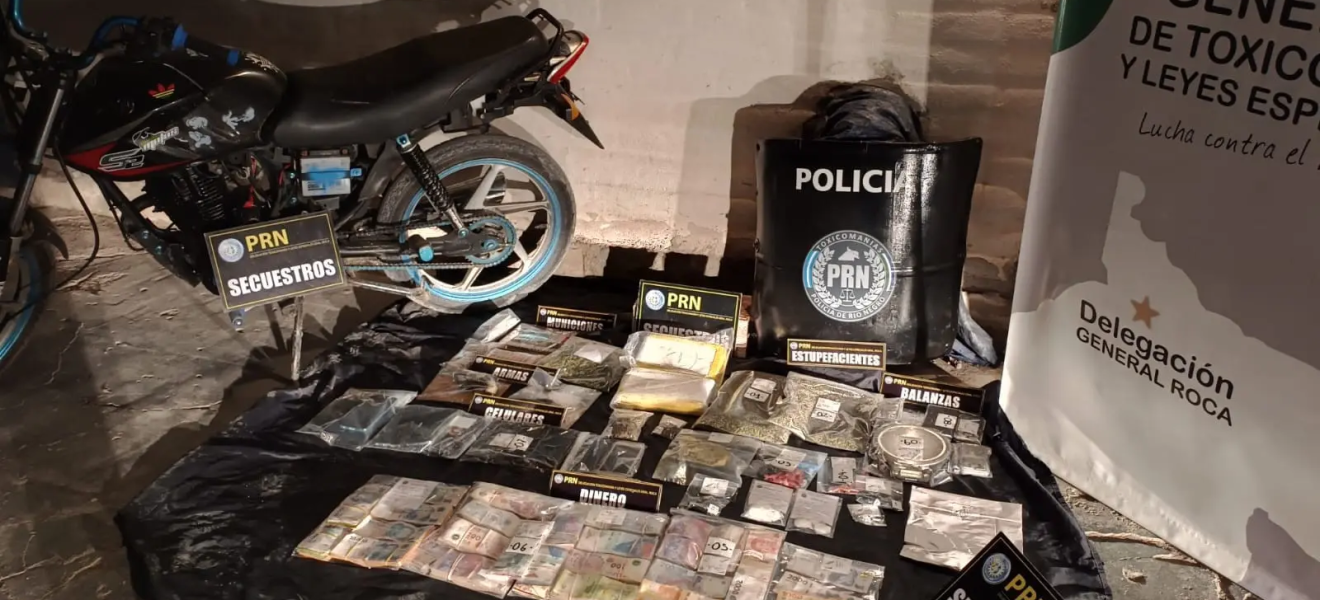 Tras un llamado al 0800 DROGAS, Policía desarticuló banda narco en Roca