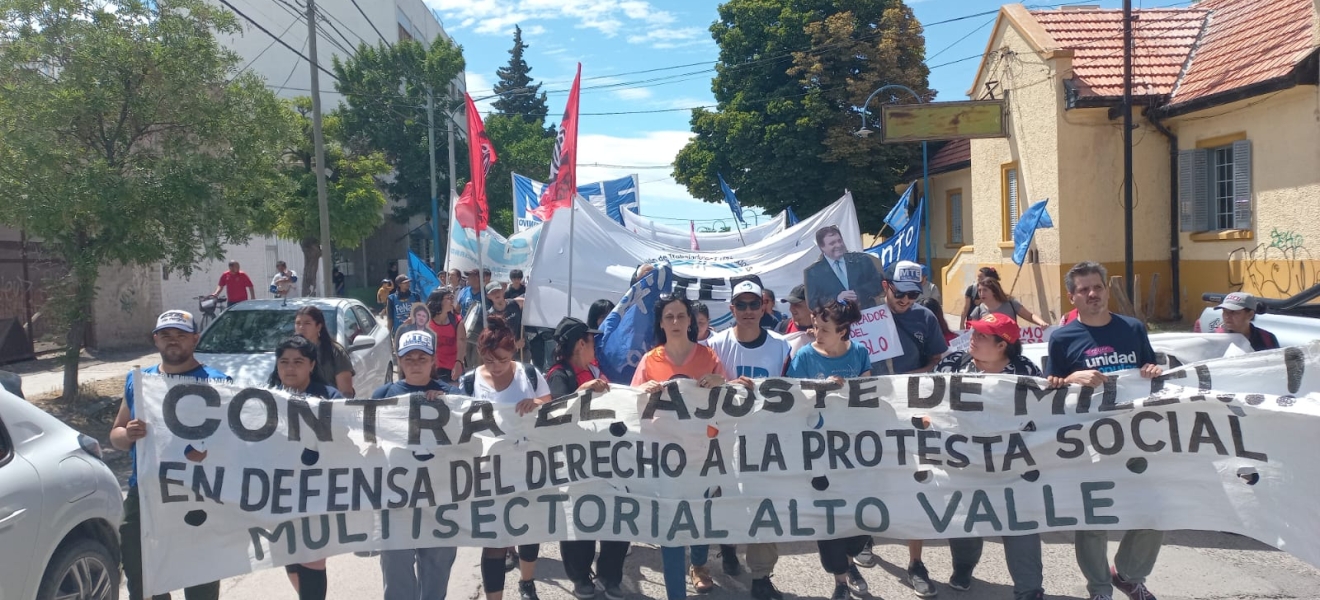 (((video))) Paro y acciones regionales del gremio docente en Río Negro