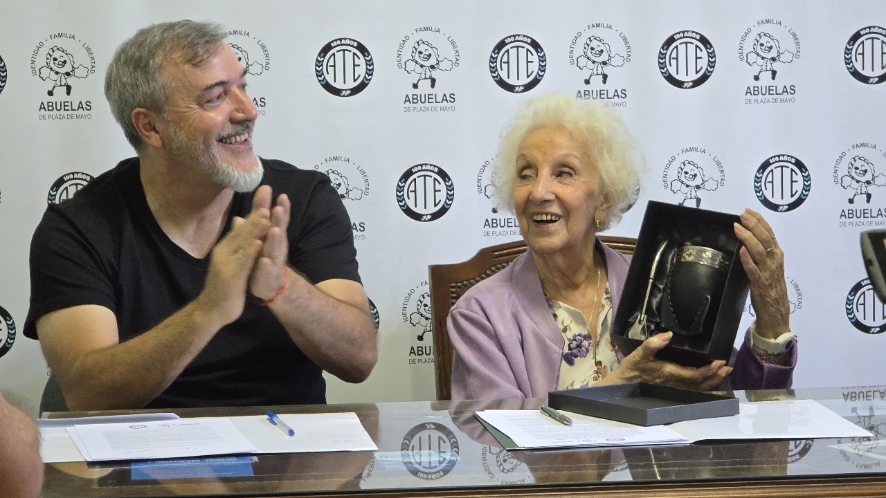 ATE y Abuelas de Plaza de Mayo firman histórico convenio a 41 años de la recuperación de la democracia