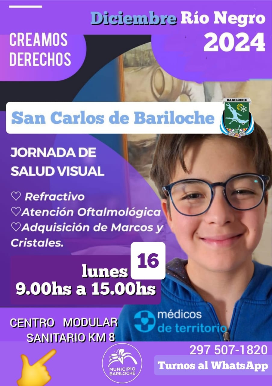 Invitación a las Jornadas de Salud Visual en Bariloche