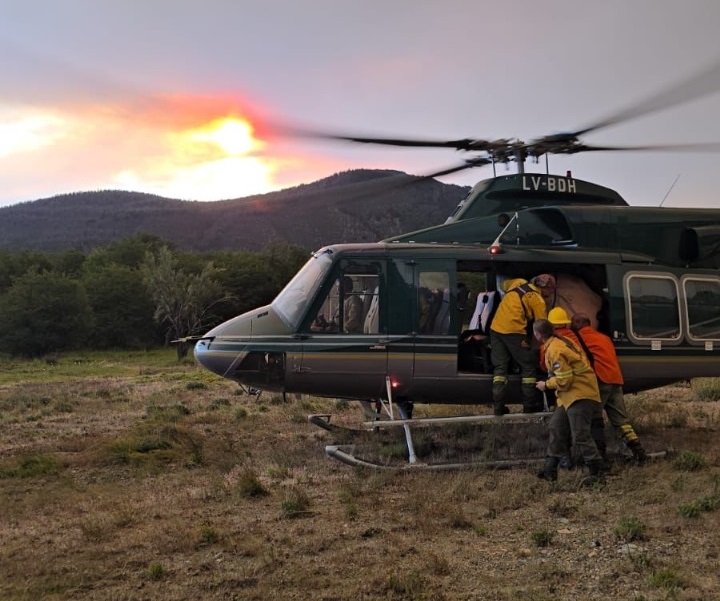 Río Negro: informe sobre la situación del incendio en Los Manzanos