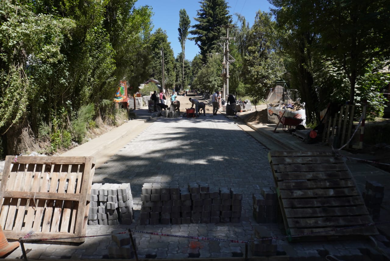 Bariloche: continúa la obra de la calle Goye en Colonia Suiza