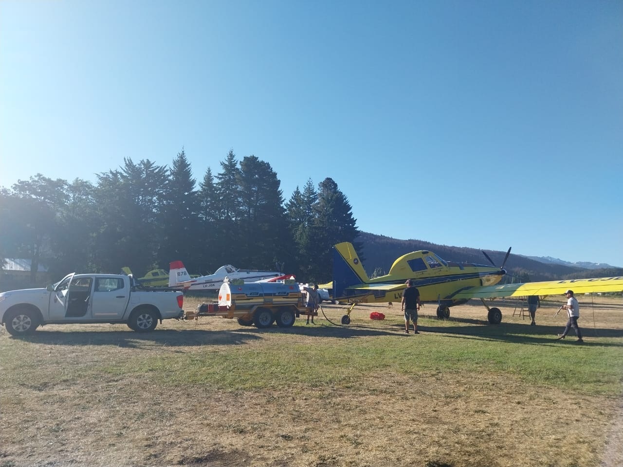 El Bolsón: controles en el aeródromo para garantizar la operación de los hidrantes