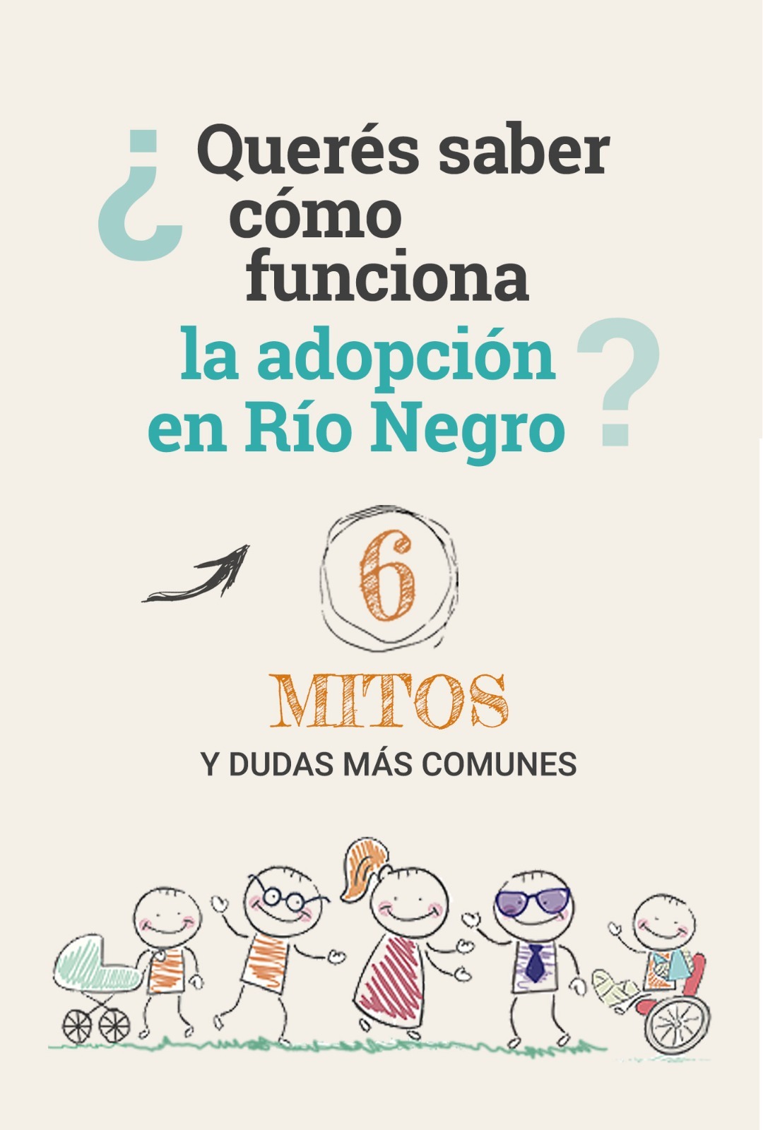 Sitio reúne los 6 mitos de la adopción en Río Negro