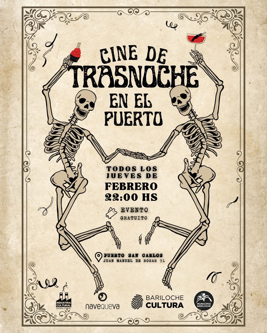 El jueves 6 se inaugura el Ciclo de Cine de Trasnoche en Bariloche