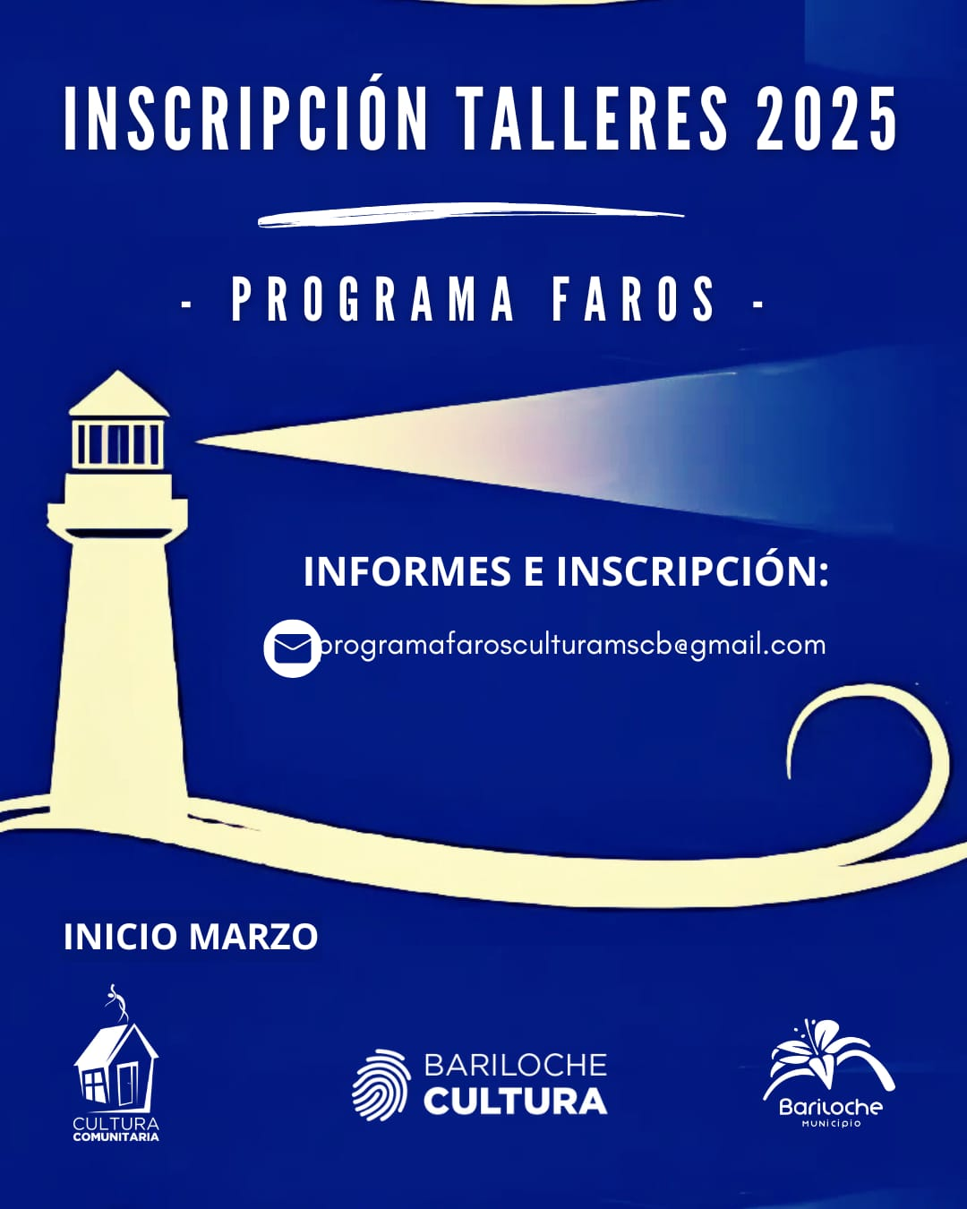 Inscripciones 2025 a los talleres F.A.R.O.S. en Bariloche