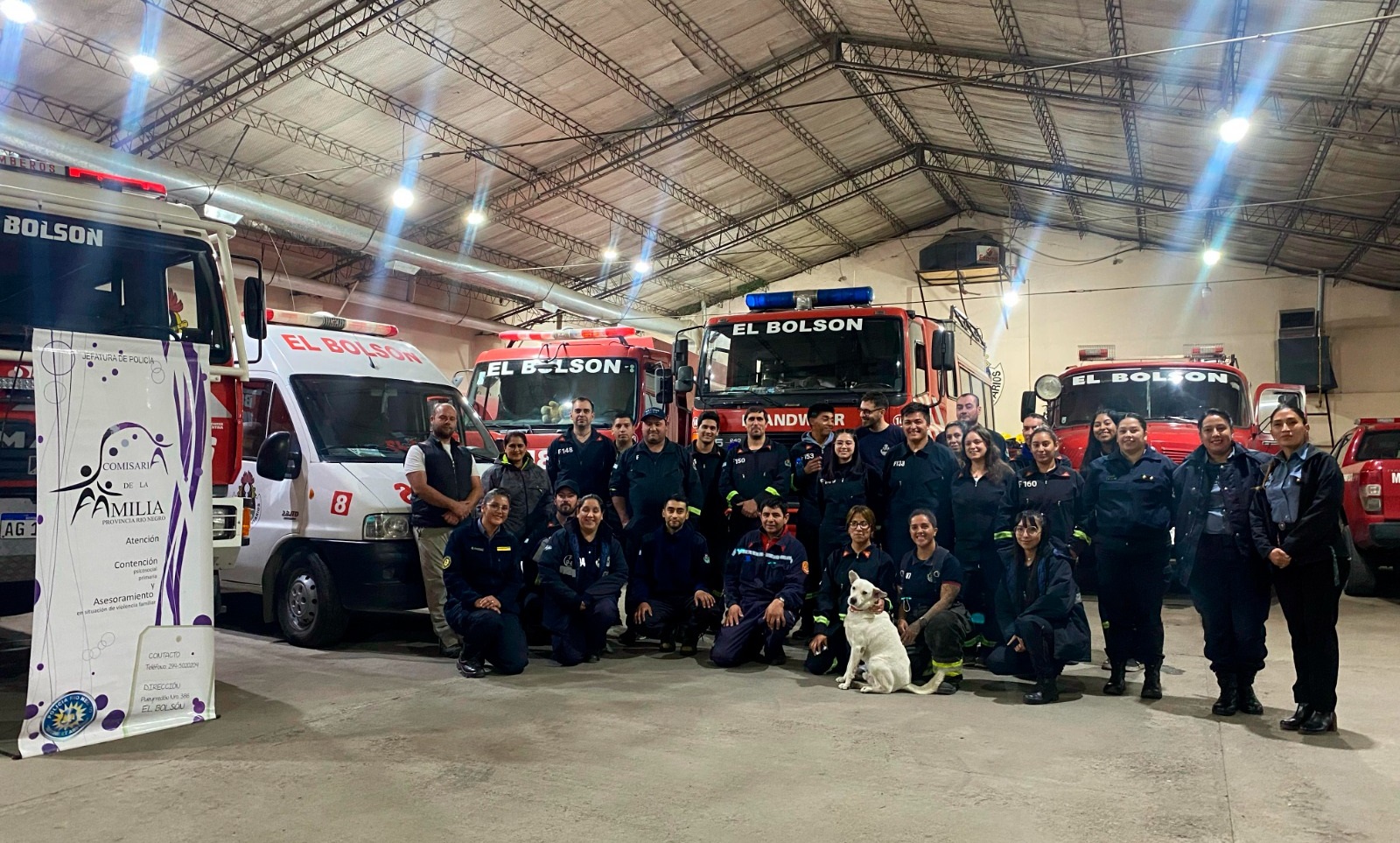 La Comisaría de la Familia brindó una charla a Bomberos de El Bolsón