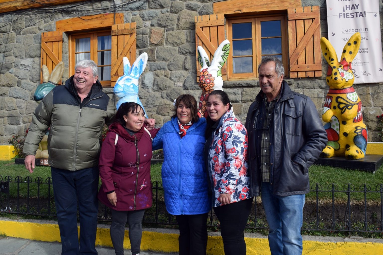 Cortés y Scioli recorrieron las actividades de la Fiesta del Chocolate