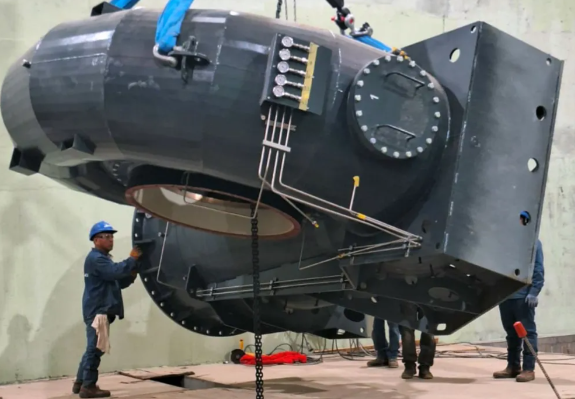 Neuquén: avanza la hidroeléctrica Nahueve con el montaje del equipamiento electromecánico