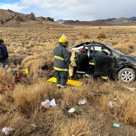 Tres heridos tras un vuelco en la Ruta 23: el periodista Fernando Núñez permanece internado