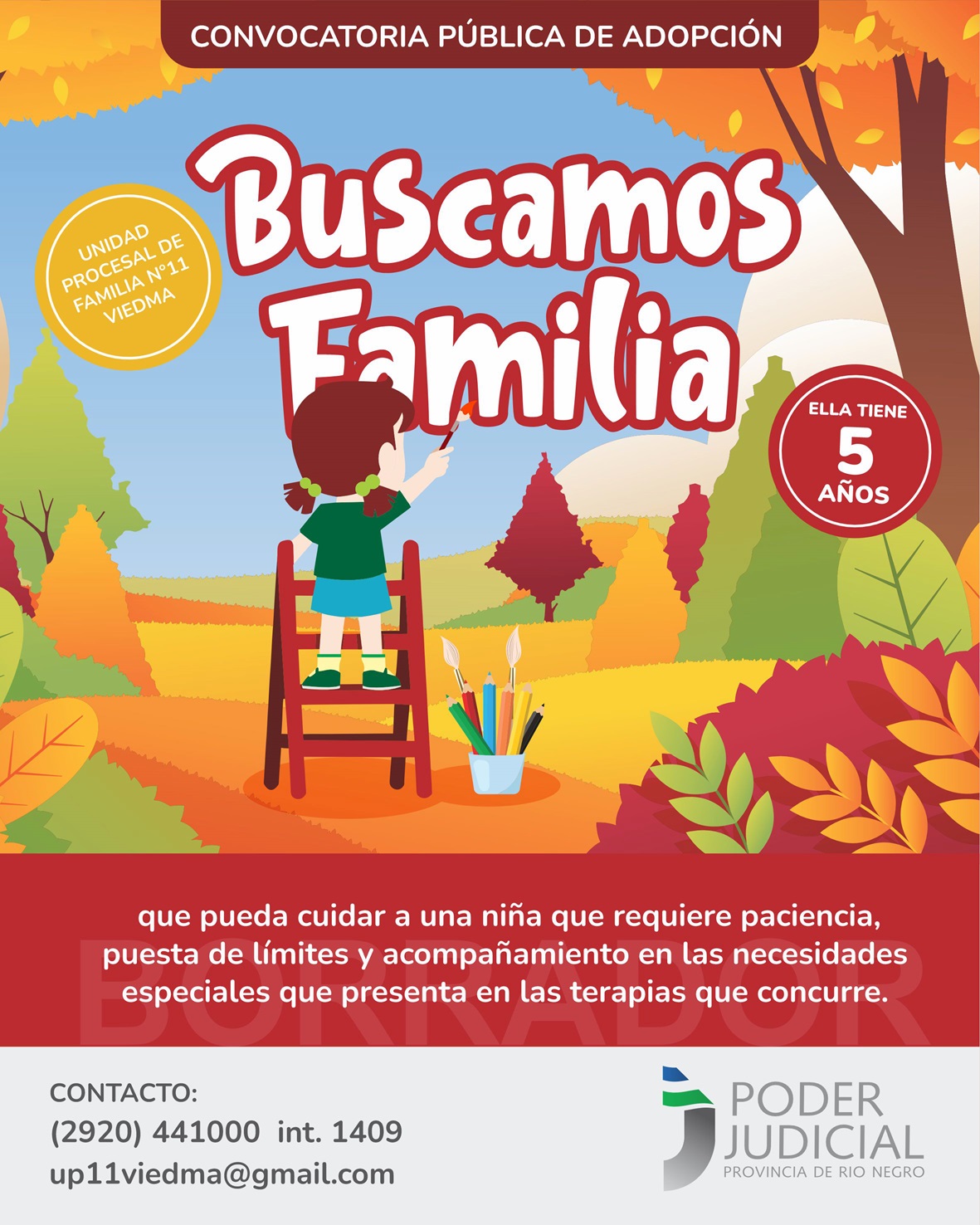 Río Negro: convocan a familias de todo el país para adoptar a una niña de 5 años