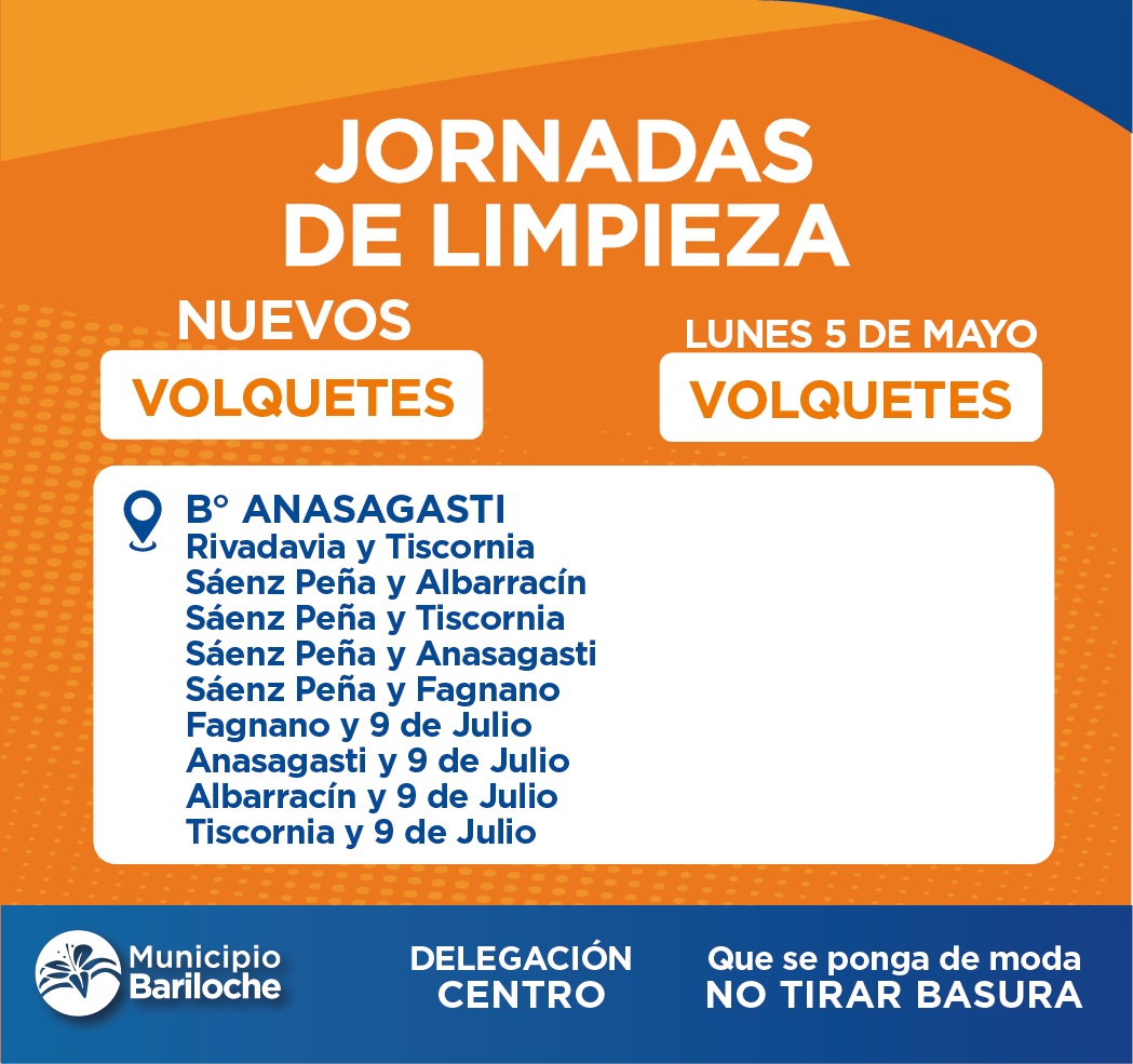 Colocan volquetes en el barrio Anasagasti para prevenir microbasurales